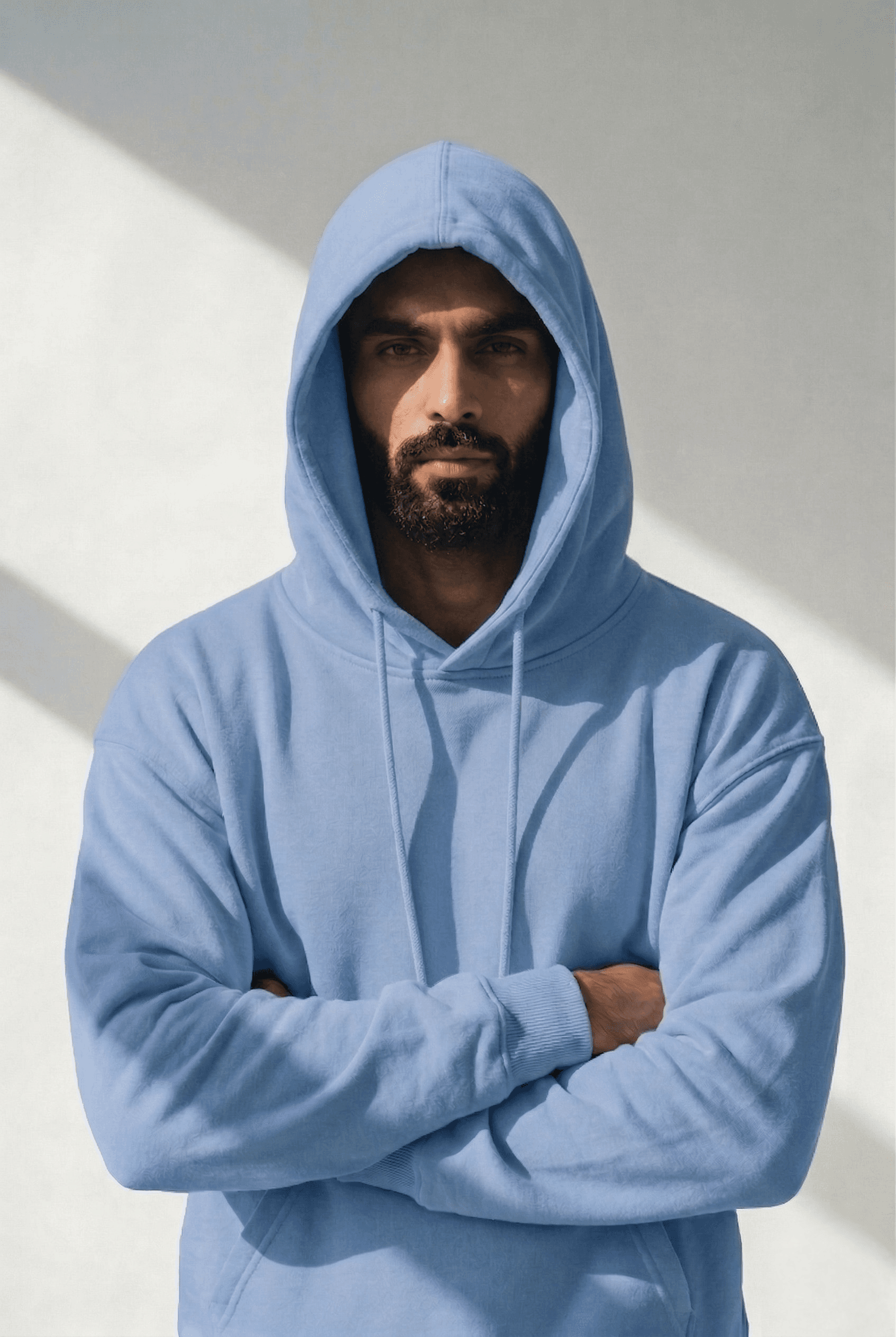 Model wearing Taskin Hoodie by Sukoon Fit — Pakistan