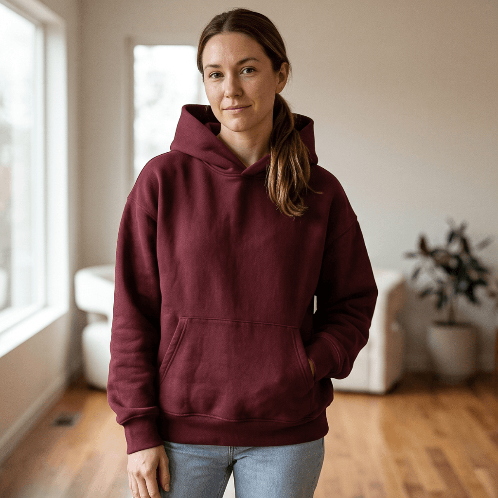 Sukoon Fit Taskin Hoodie — 400 GSM heavyweight cotton, oversized cut